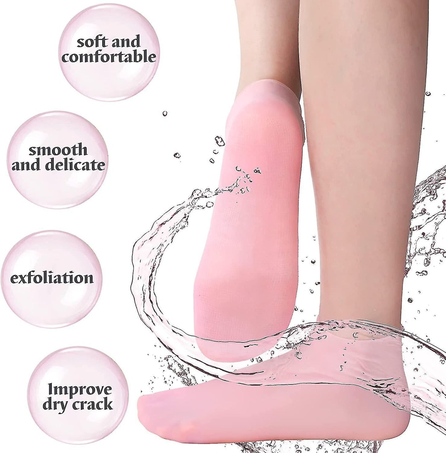 Silicone Jelly Socks Gel Moisturizing Socks Foot